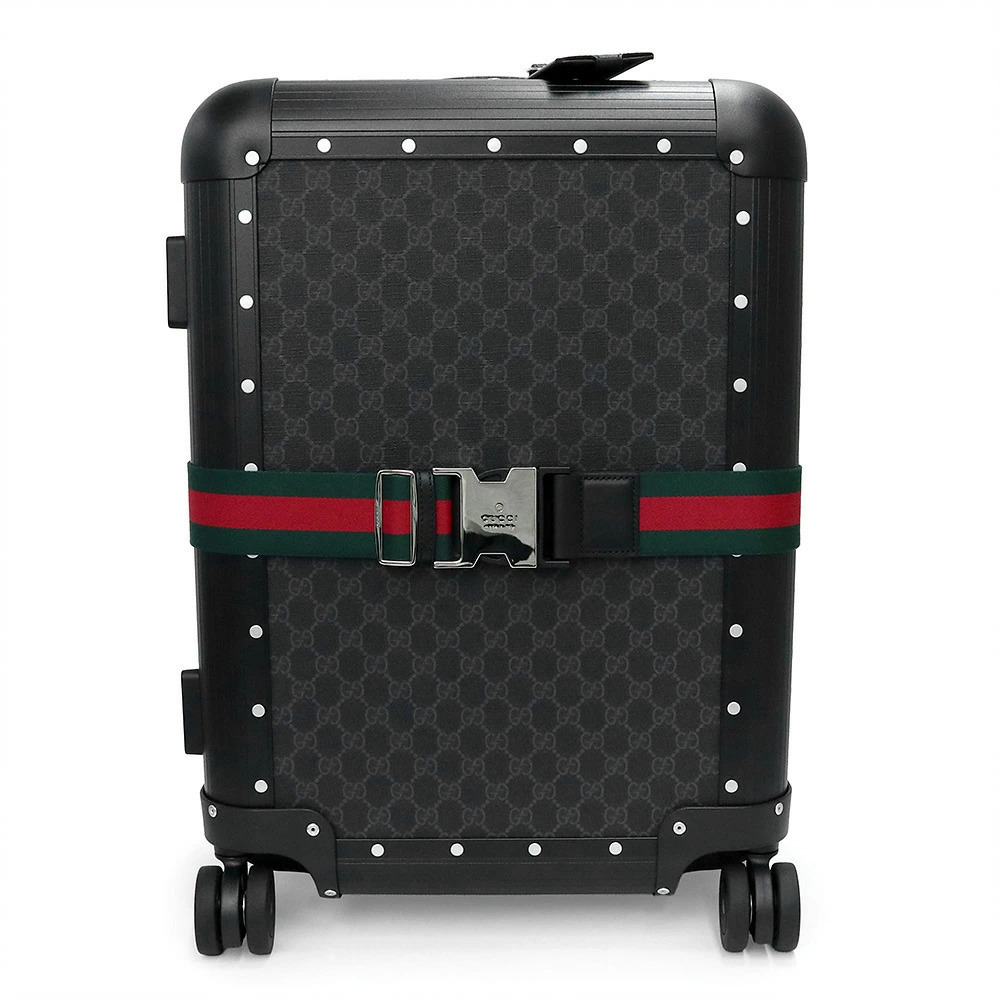 Gucci Cabin Trolley Porter GG Supreme Canvas Black Carry on Bag Case